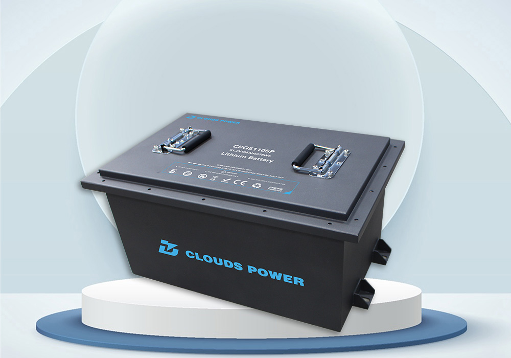 Clouds power golf car battery