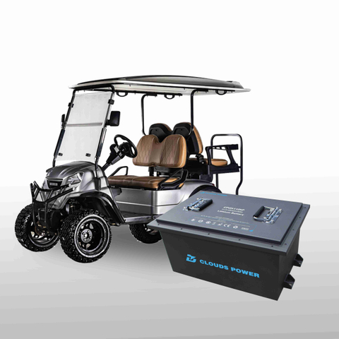 Clouds Power 51.2V105Ah LiFePO4 LVTONG Golf Cart Battery with Bluetooth App