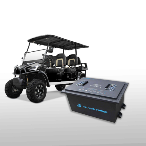 Clouds Power 48V105Ah LiFePO4 Golf Cart Battery for Four Seat Evolution with Bluetooth App